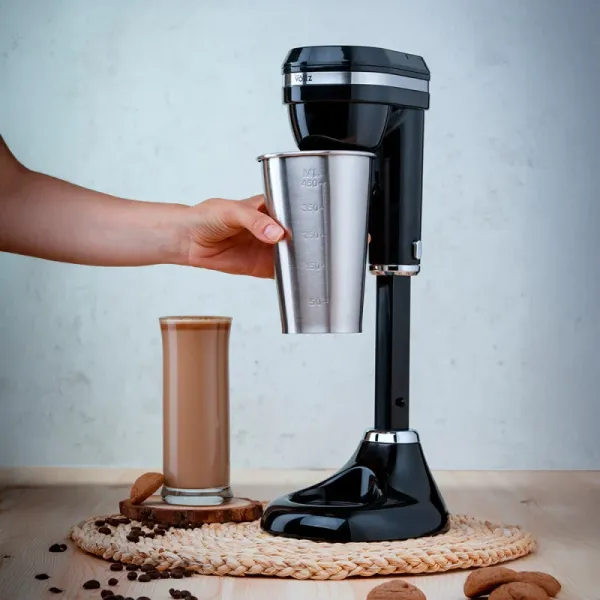 Миксер за фрапе Oliver Voltz OV51163E,450 мл, Черен