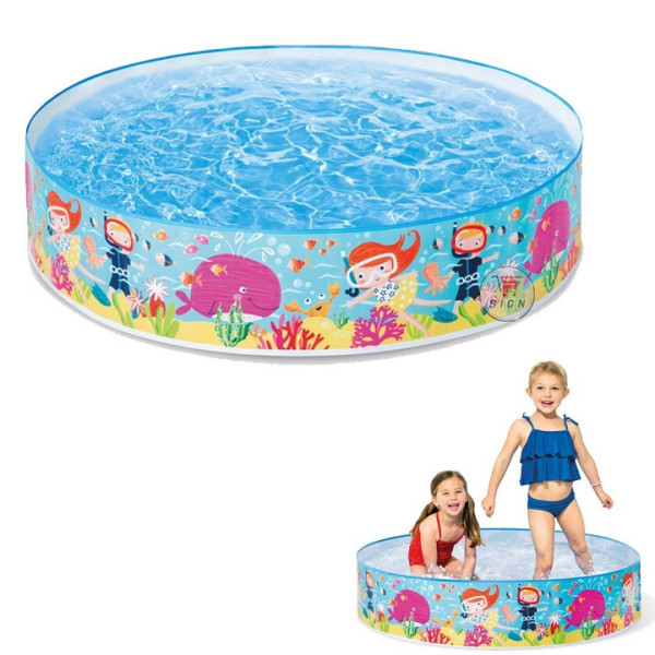 Басейн Intex Swim girl с твърд борд 122х25см