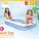Детски надуваем правоъгълен басейн INTEX 166х100х25см