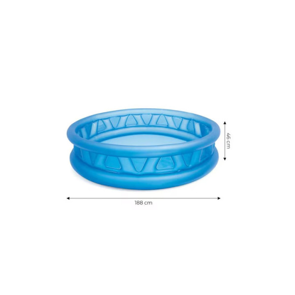 Надуваем басейн с мека страна  INTEX Soft Side 58431NP 188х46см