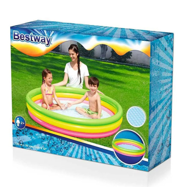 Детски надуваем басейн Bestway 51103, 152x30см, разноцветен