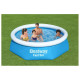 Надуваем басейн Bestway 57448 Fast Set 244х61см