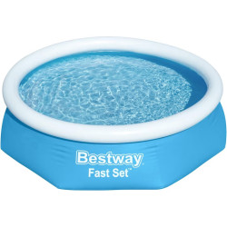 Надуваем басейн Bestway 57448 Fast Set 244х61см