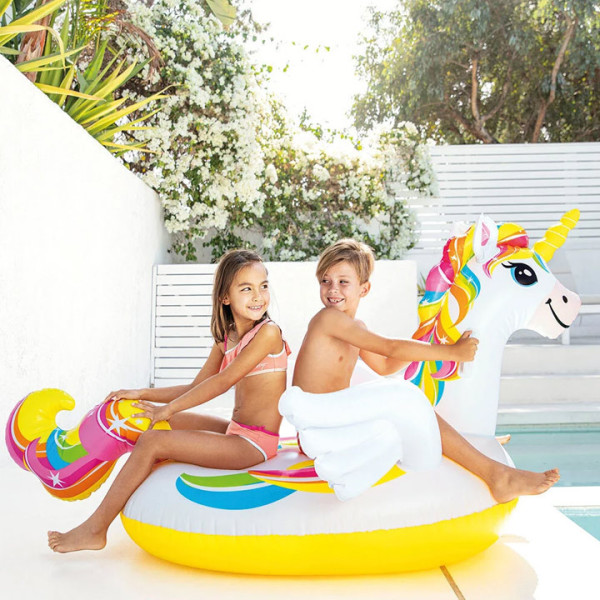Надуваем остров Еднорог INTEX Unicorn Ride-on за яздене 57561