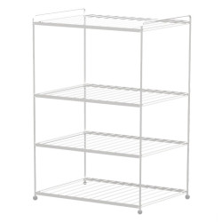 Етажерка за обувки на 4 нива Tekno tel eg 206, 43х30х60 см, бяла