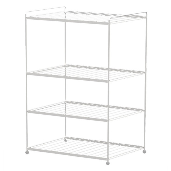 Етажерка за обувки на 4 нива Tekno tel eg 206, 43х30х60 см, бяла