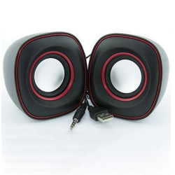 Компютърни колонки G-105 Black/Red кръг