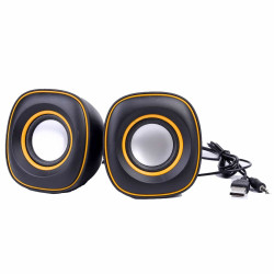 Компютърни колонки G-105 Black/Yellow ring