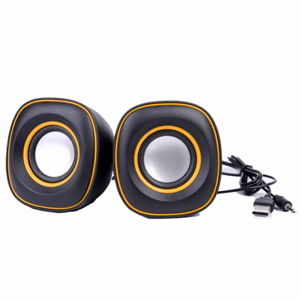 Компютърни колонки G-105 Black/Yellow ring
