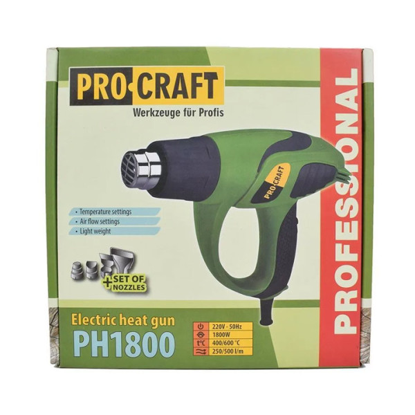 Пистолет за горещ въздух PROCRAFT PH1800 1800W