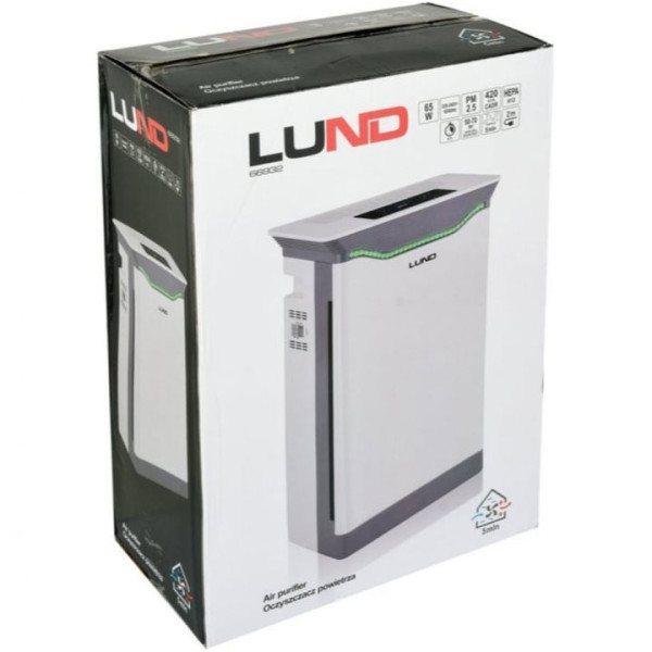 Пречиствател за въздух LUND 66932, 65W, 420m3/h, бял