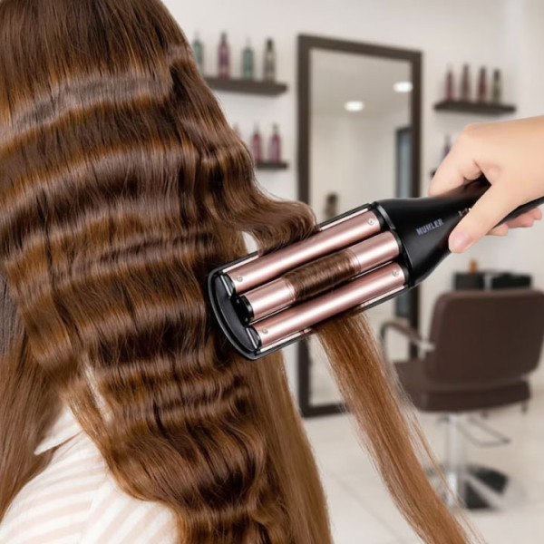 Преса за къдрене коса MUHLER MHS-999 4в1, Керамика, LED светлини, 32mm