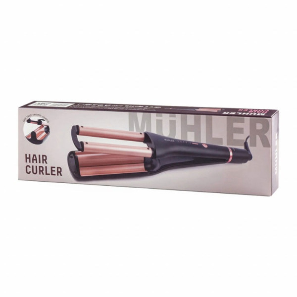 Преса за къдрене коса MUHLER MHS-999 4в1, Керамика, LED светлини, 32mm