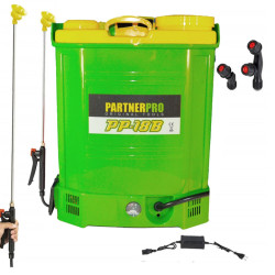 Акумулаторна пръскачка PARTNERPRO PP-18B, 18 л, 12V 8Ah, 3 дюзи