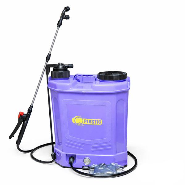 Пръскачка комбинирана ръчна и акумулаторна QPLASTIC 7671, 16L