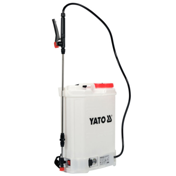 Акумулаторна пръскачка + соларен панел YATO YT 86220, 12V, 8 Ah, 16 L