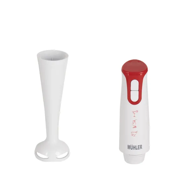 Пасатор с купа Muhler MB-409, 400W, бял/червен