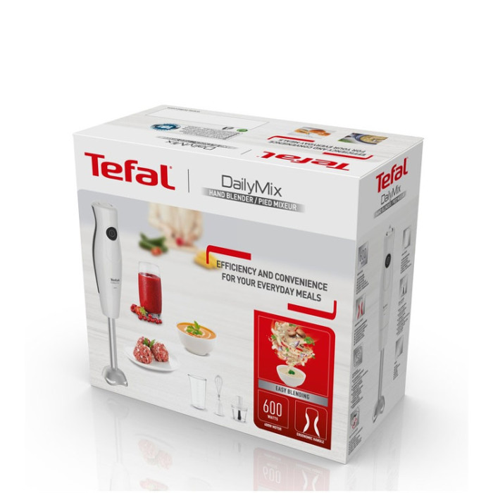 Пасатор Tefal DailyMix HB533138, 600W, мерителна чаша 800 мл, Чопър 500 ...