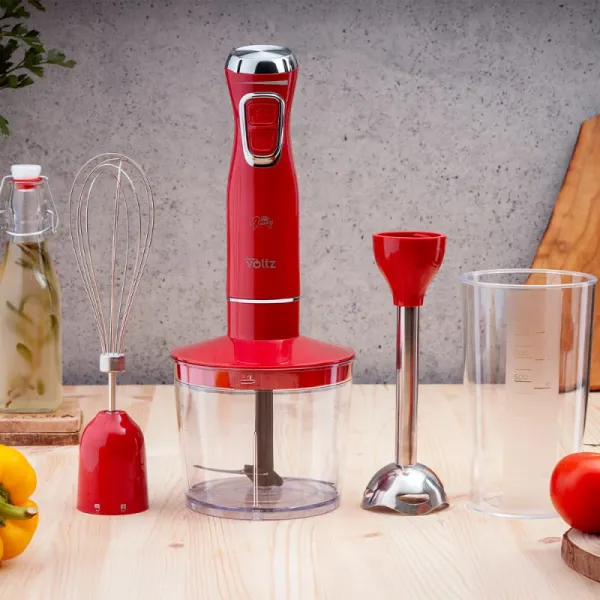 Пасатор, чопър и миксер 3в1 Oliver Voltz OV51112WSC, Червен