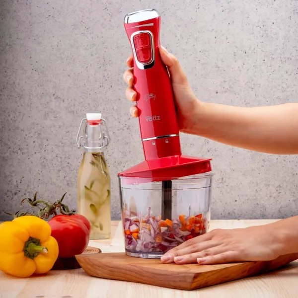 Пасатор, чопър и миксер 3в1 Oliver Voltz OV51112WSC, Червен