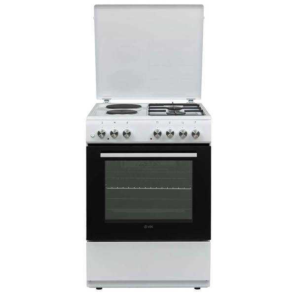 Голяма готварска печка VOX  GNT 6220W, 2Г+2Е