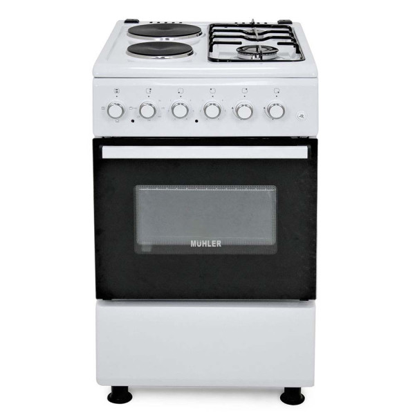 Голяма готварска печка Muhler ELC-500G, газ и ток