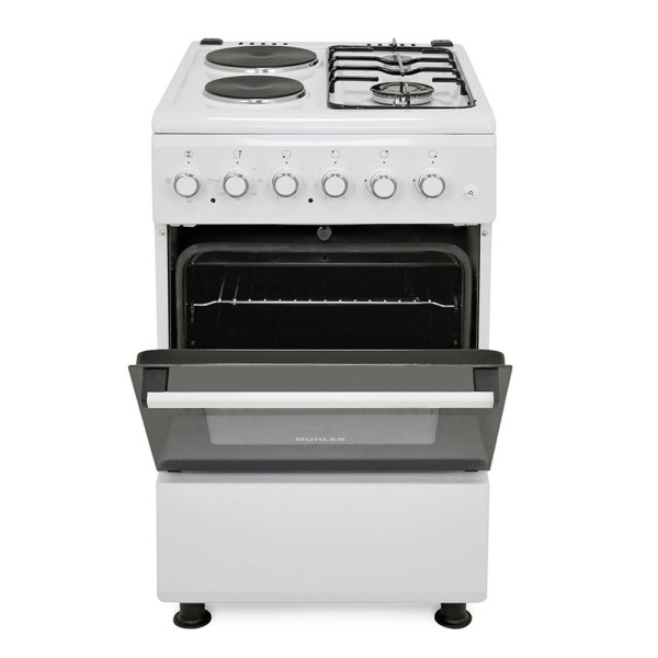 Голяма готварска печка Muhler ELC-500G, газ и ток