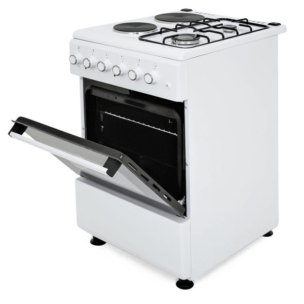 Голяма готварска печка Muhler ELC-500G, газ и ток