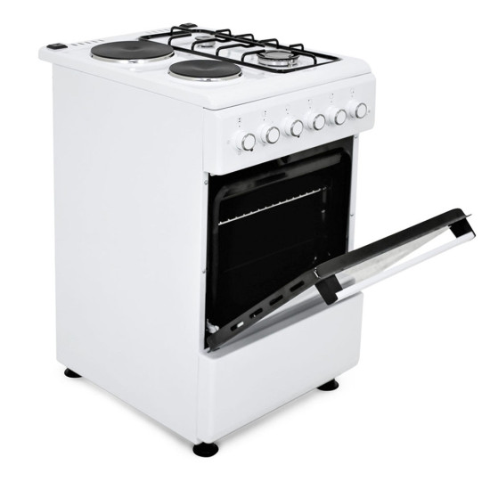 Голяма готварска печка Muhler ELC-500G, газ и ток