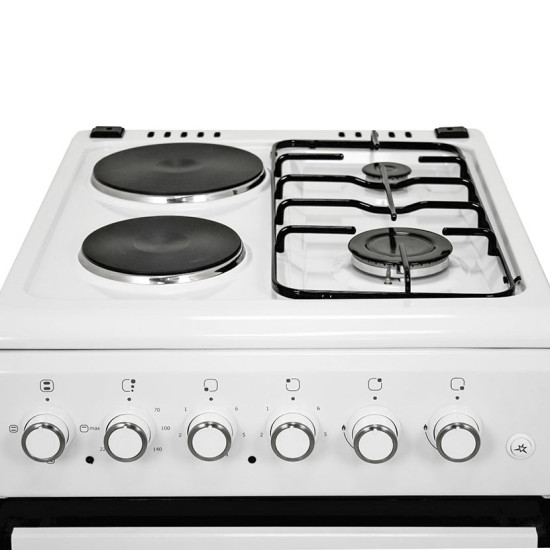 Голяма готварска печка Muhler ELC-500G, газ и ток