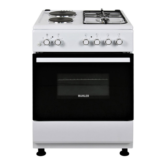Голяма готварска печка Muhler ELC-600G,2Г+2Е