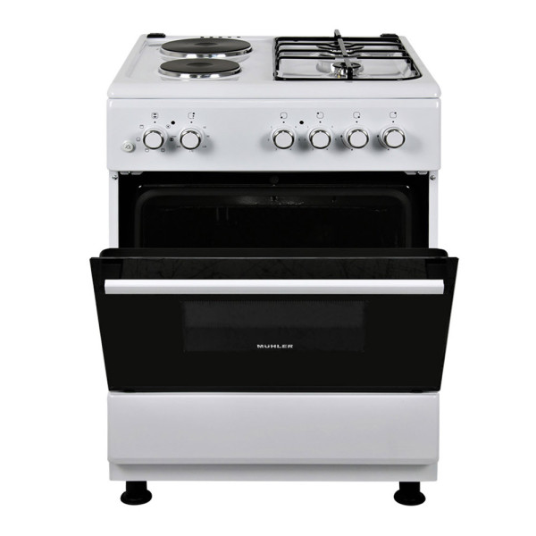 Голяма готварска печка Muhler ELC-600G,2Г+2Е