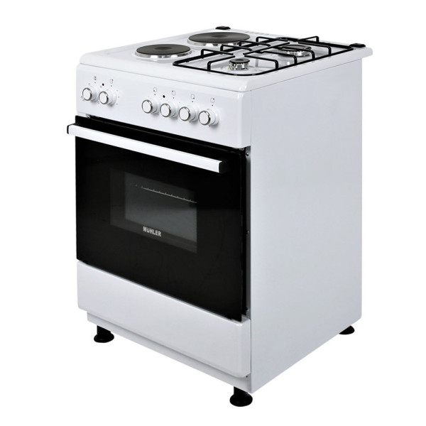 Голяма готварска печка Muhler ELC-600G,2Г+2Е