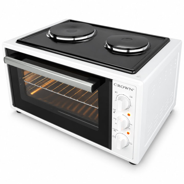 Мини готварска печка Crown CMO-466WF,Бяла