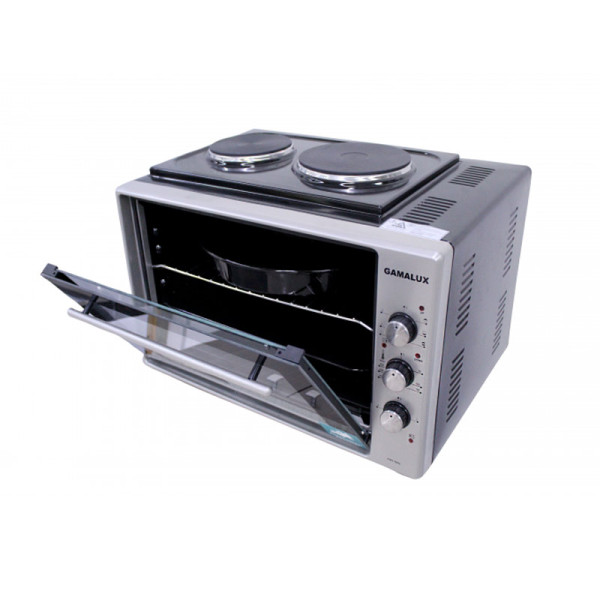 Малка готварска печка GAMALUX I-60 HP BK, с два котлона, черна