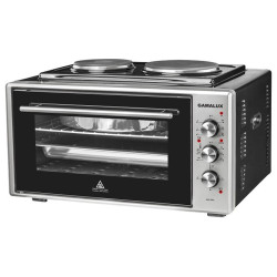 Малка готварска печка GAMALUX I-60 HP BK, с два котлона, черна