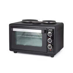 Малка готварска печка TERMOMAX TC38BK, 38L, 2300W, Двойно стъкло, Черен