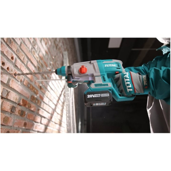 Акумулаторен перфоратор TOTAL IND,BL,SDS+,20V,без батерия