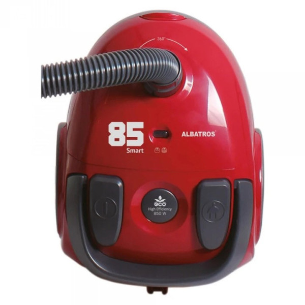 Прахосмукачка с торба Albatros Smart 85 Eco, 1.8л, червена