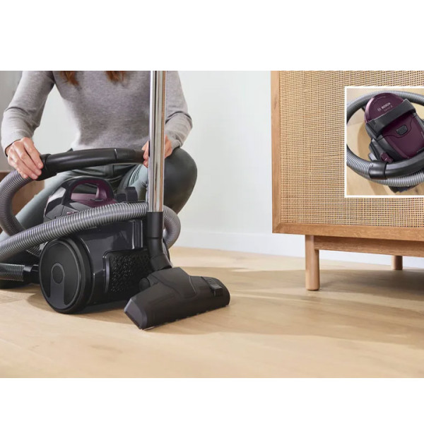 Прахосмукачка без торба Bosch 3A BGC05AAA1, 700W, 1.5 л, Филтър PureAir, Easy Clean