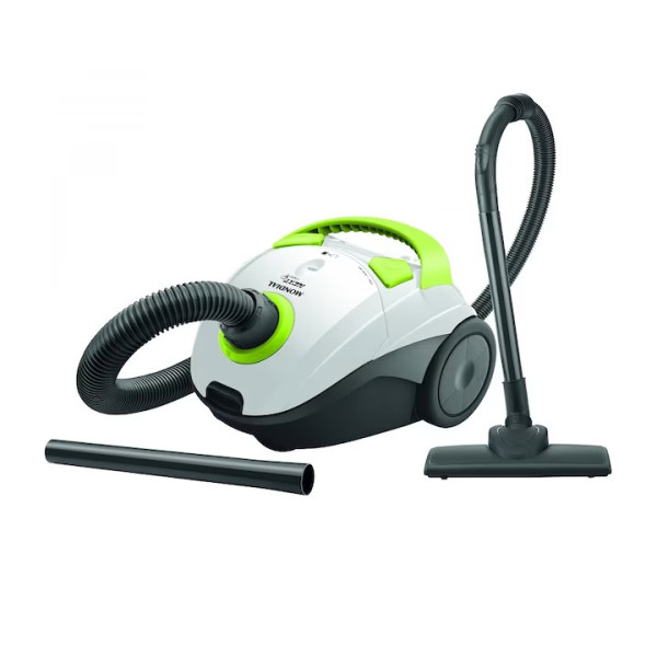 Прахосмукачка ELITE VC-0100, 1000W, 1.5L, 18kPa, Бял/Зелен