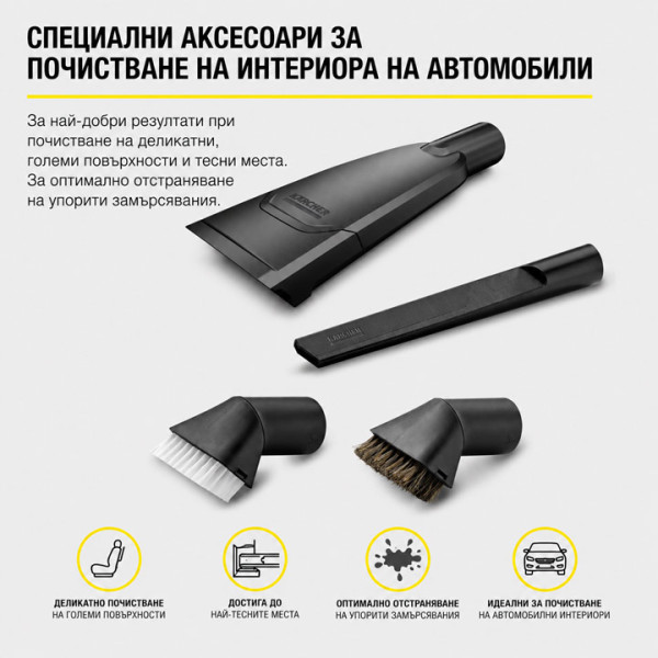 Смукачка сухо/мокро Karcher WD 4 V-20/6-22 Car