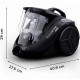 Прахосмукачка без торба Rowenta Compact Power Cyclonic RO3725EA, 1.5л