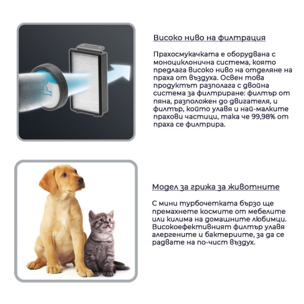 Прахосмукачка Rowenta RO3786EA COMPACT CYCLONIC 1.50 L