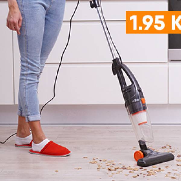 Прахосмукачка вертикална Rosberg R51001A, ЧЕРВЕН