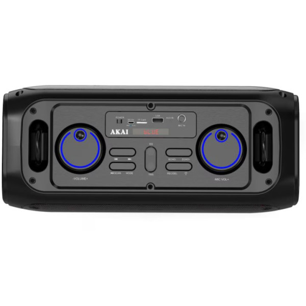 Преносима тонколона AKAI ABTS-45, Bluetooth 5.0, Светлинен ефект, Черна
