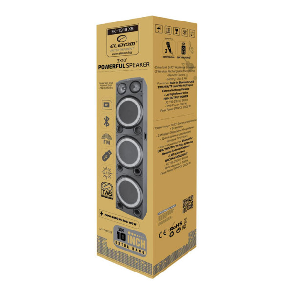 Тонколона Elekom ЕК-1318 XB