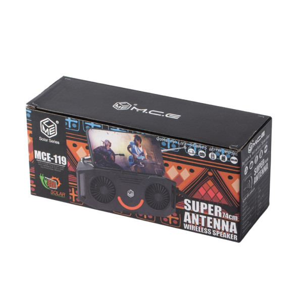 Преносима тонколона MCE-119 със соларен панел