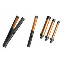 Комплект преса и маша за коса Carrera Classic 21291112, 40/55W, Бързо заграване, LED Дисплей