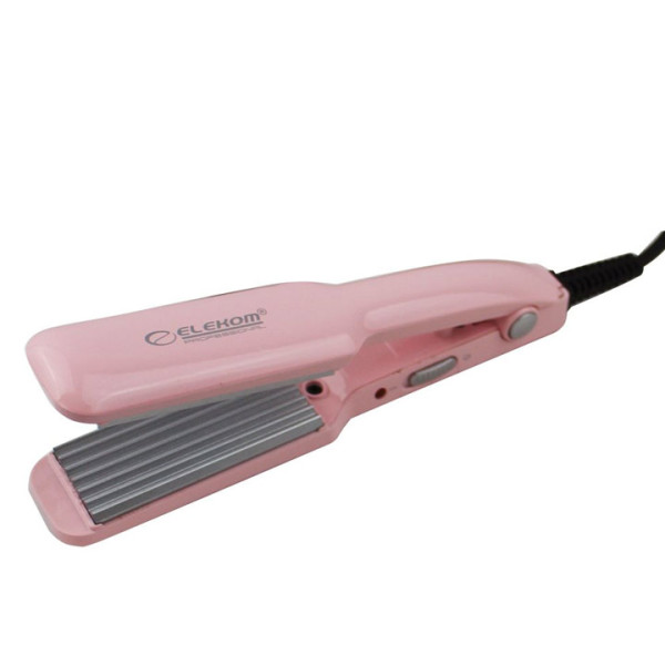 Преса за коса обем Elekom ЕК-5019, Керамично покритие, 180˚C, Зиг Заг плочи